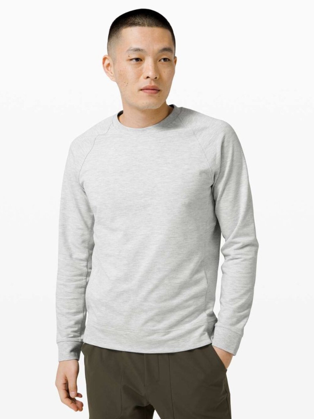 Lululemon Men's City Sweat Crew - Heathered Grey